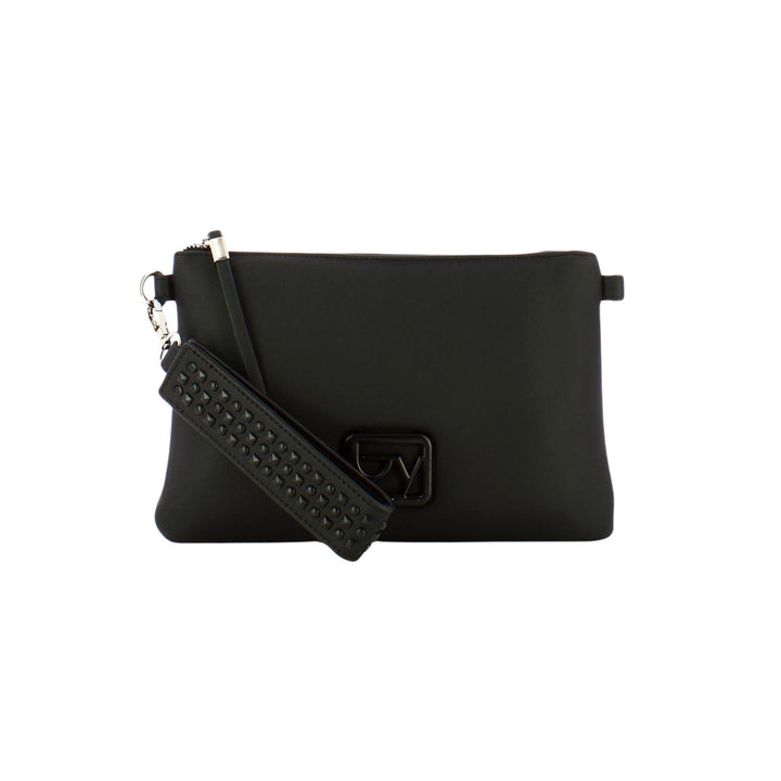 Clutch Donna Nera in similpelle con tracolla rimovibile