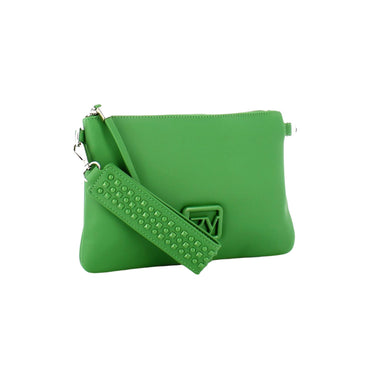 Clutch Donna Verde in similpelle con tracolla rimovibile