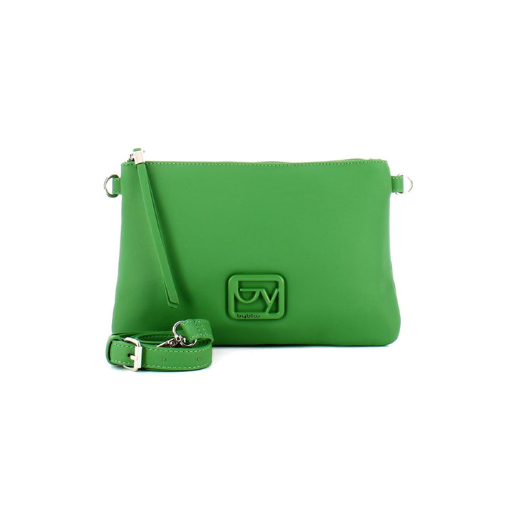 Clutch Donna Verde in similpelle con tracolla rimovibile