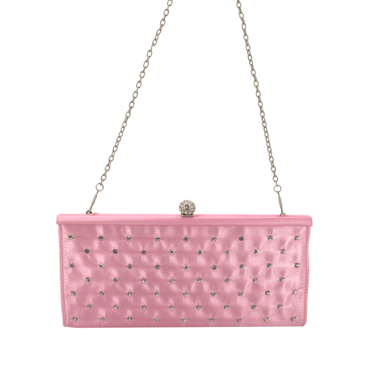 Clutch con strass sul davanti