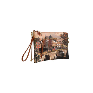 Autumn River women's clutch with back pocket