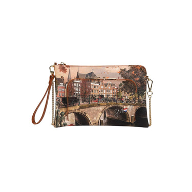 Autumn River women's clutch with back pocket