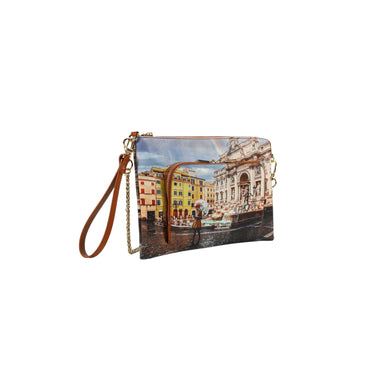 Rainbow Rome women's clutch with back pocket