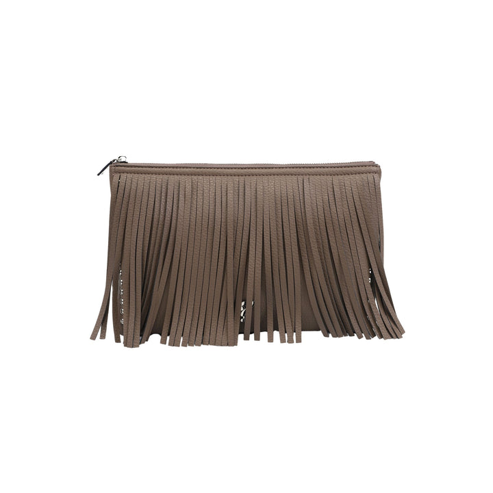 Clutch Donna in similpelle con borchie decorative