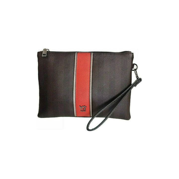 Clutch Donna in ecopelle con zip e laccetto da polso