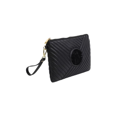 Women's clutch in quilted faux leather