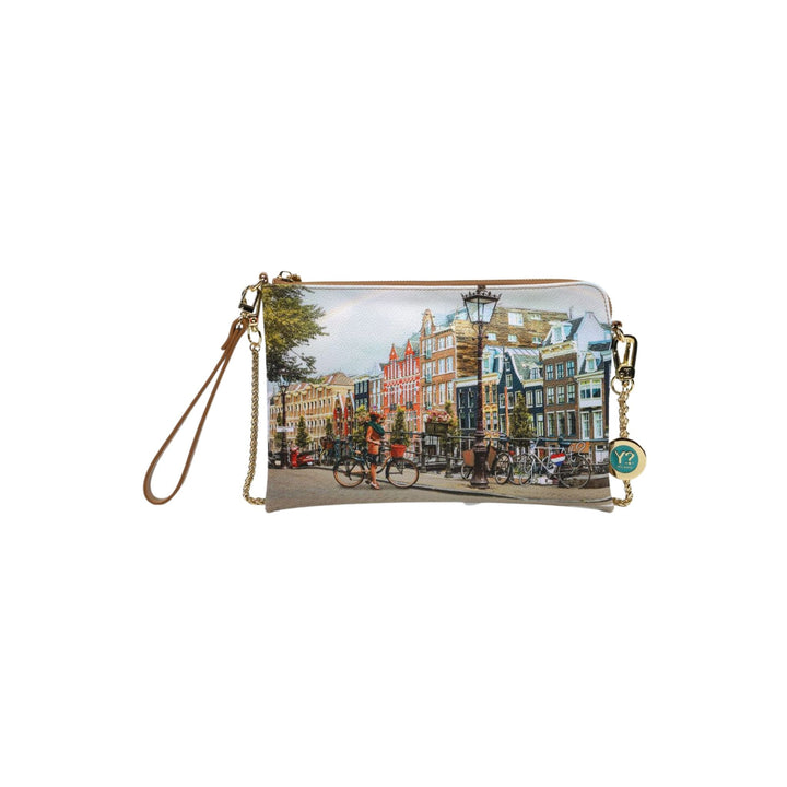 Clutch Donna Yes Bag con tracolla e tasca posteriore