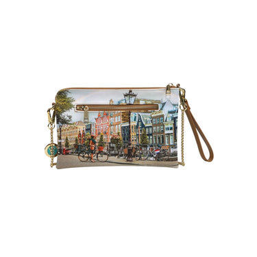 Clutch Donna Yes Bag con tracolla e tasca posteriore