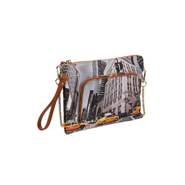 Clutch Donna della linea Yes Bag con catena rimovibile e tasca frontale con zip