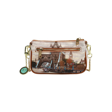 Clutch Donna in ecopelle con stampa multicolore e chiusura zip