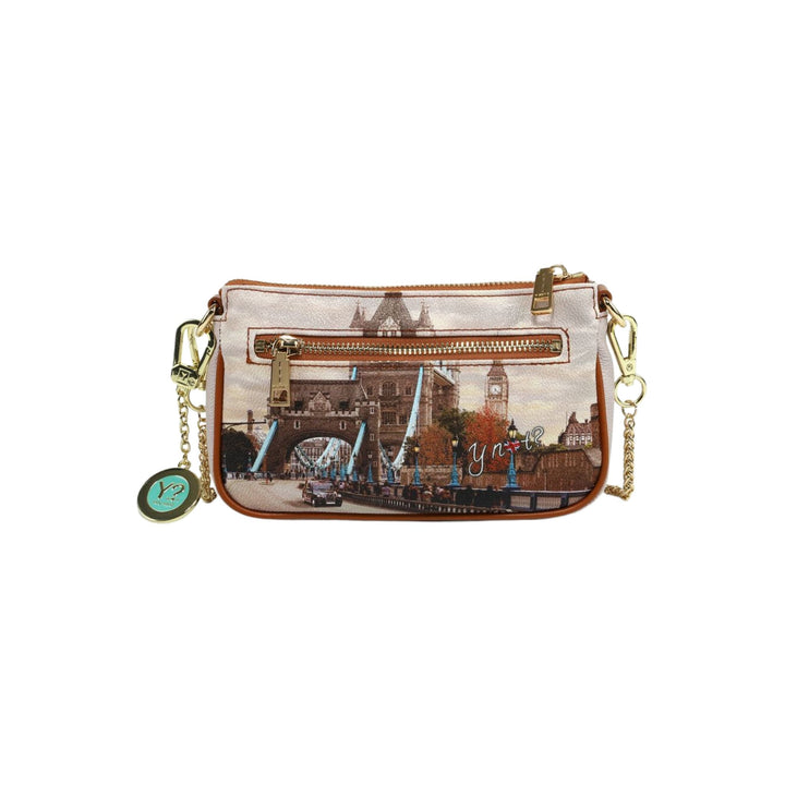 Clutch Donna in ecopelle con stampa multicolore e chiusura zip