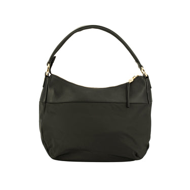 Borsa Donna in nylon monocolore con scomparto principale dotato di chiusura zip e tasca frontale