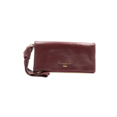 Pochette Donna con manico a bracciale Bordeaux