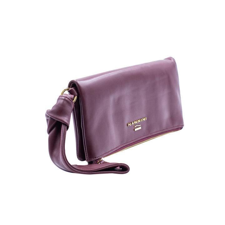 Pochette Donna con manico a bracciale Bordeaux