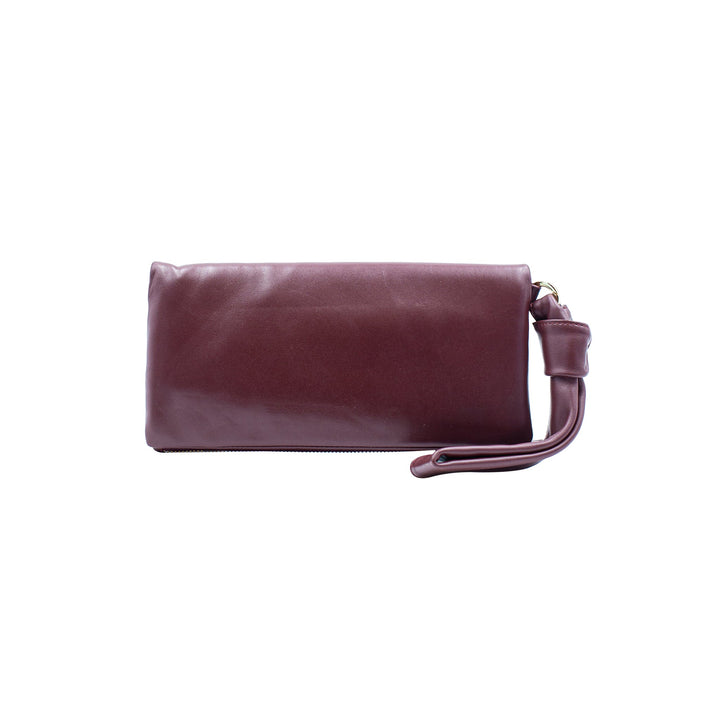 Retro Pochette Donna con manico a bracciale Bordeaux