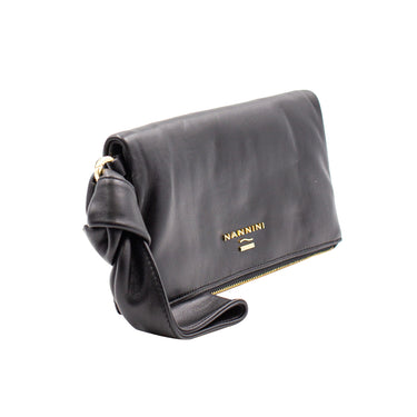 Pochette Donna con manico a bracciale Nera