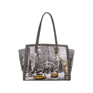 Borsa Donna shopper large con tasca posteriore