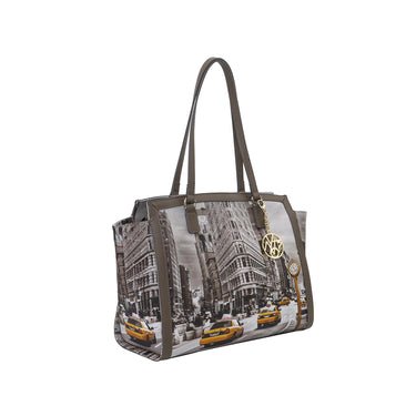 Borsa Donna shopper large con tasca posteriore