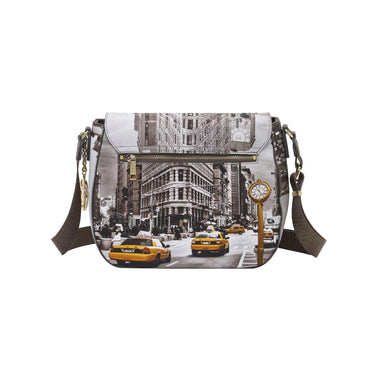 Borsa Donna New York, a tracolla, con patta