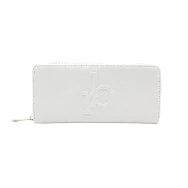 White zip around women's wallet