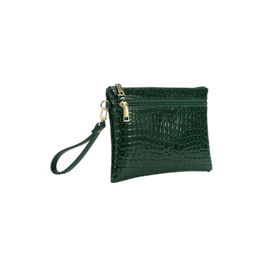 Pochette Donna della linea Croco realizzata in similpelle dall'effetto lucido