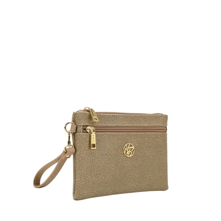 Pochette Donna Pocket con laccio, Beige, Y-Not, lato