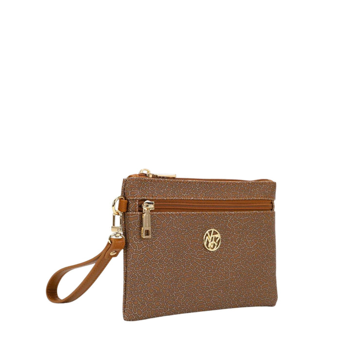 Pochette Donna Pocket con laccio, Tabacco, Y-Not, lato