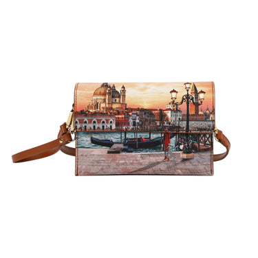 Venice Sunset women's clutch with three compartments