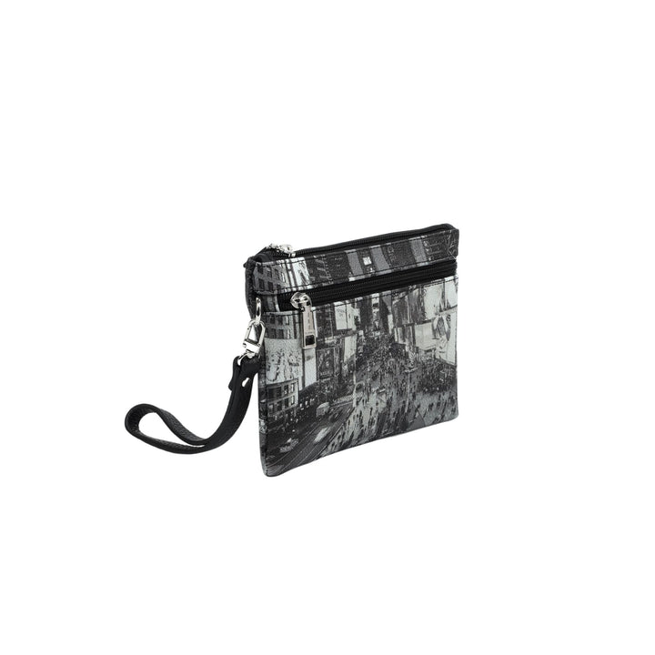 Clutch Donna con scritta frontale e stampa all over