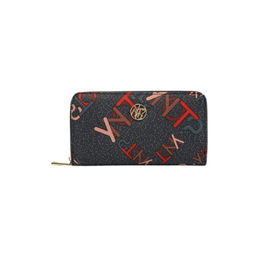 Women's wallet with logo print