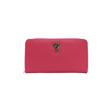 Monochrome women's wallet with zip around