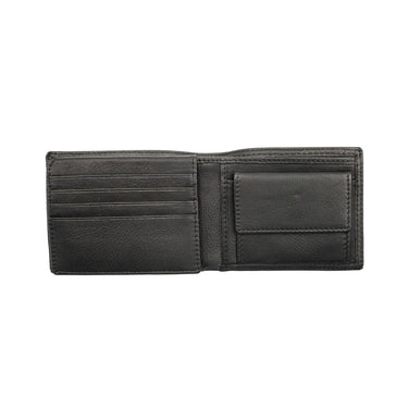 Men's leather wallet with flap