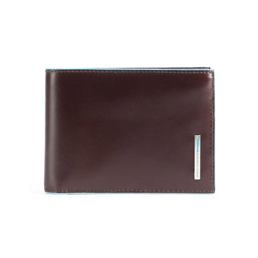 Men's leather wallet with Mahogany document holder