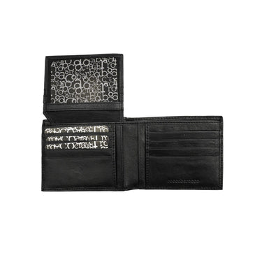 Men's wallet in one-color leather