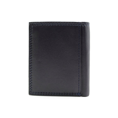 Vertical men's wallet with external pocket