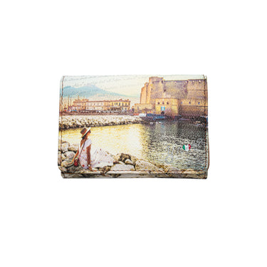 Women's flap wallet with all-over print