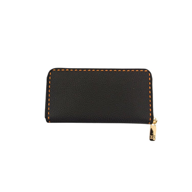 Women's wallet with applied logo