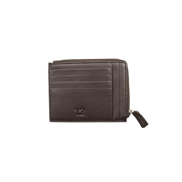 Contrast men's wallet with embossed logo