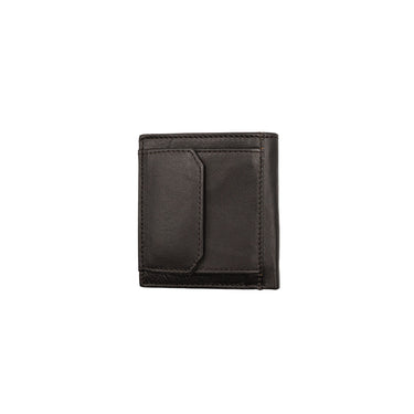 Vertical men's wallet with external pocket