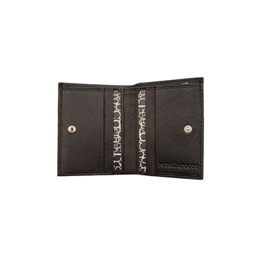 Men's wallet with external button pocket