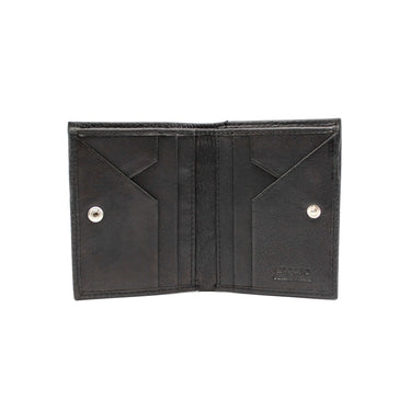 Vertical men's wallet in leather