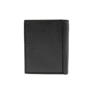 Vertical men's wallet in leather