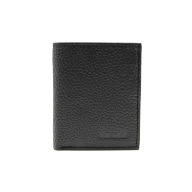 Vertical men's wallet in leather