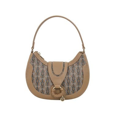 Borsa Donna Beige con chiusura zip e tracolla regolabile