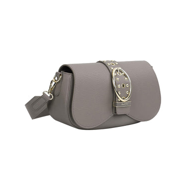 Borsa Donna a tracolla con patta, fibbia e borchie decorative