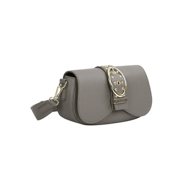 Borsa Baguette con patta Grigio