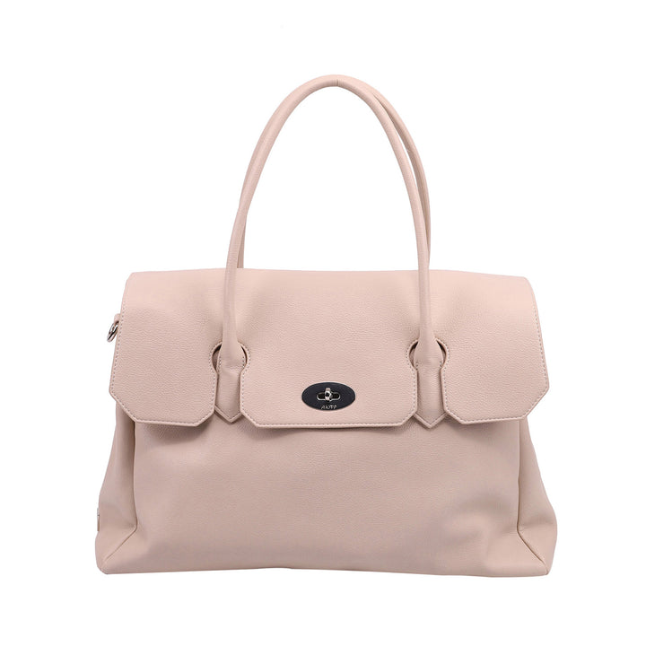 Borsa a mano Donna Beige con perno girevole