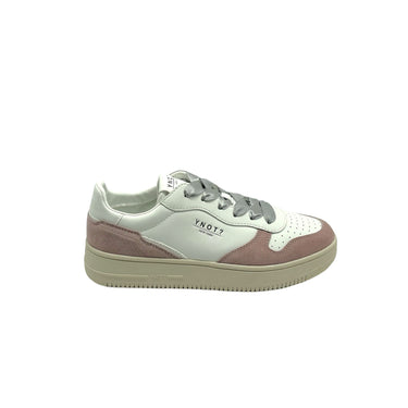 Sneakers Donna con tomaia in pelle e lacci in raso