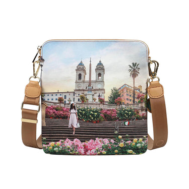 Floral women's flat model bag