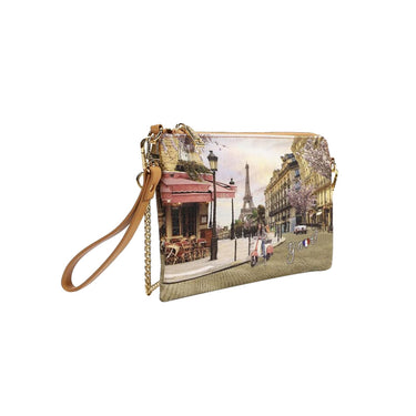 Clutch Donna con iconica stampa città e tracolla rimovibile